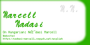 marcell nadasi business card